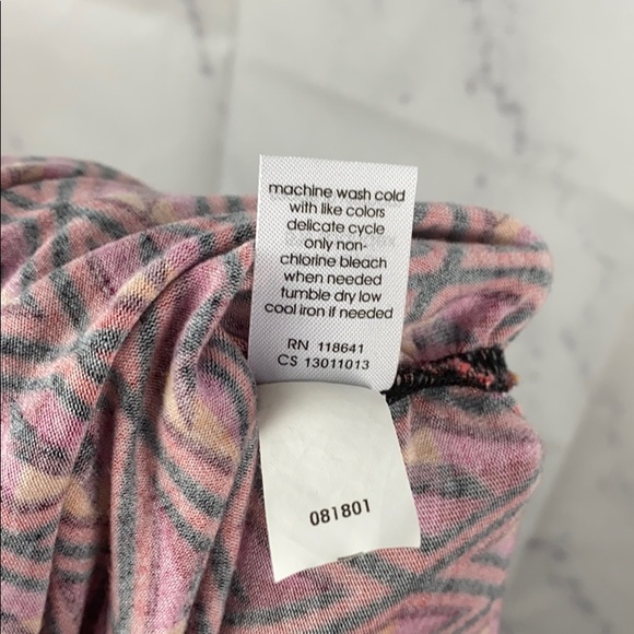 Lane Bryant Ruched Geometric Print Tank Top 18/20 - Picture 8 of 8